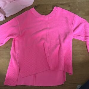 Aerie, xs, pink v neck sweater